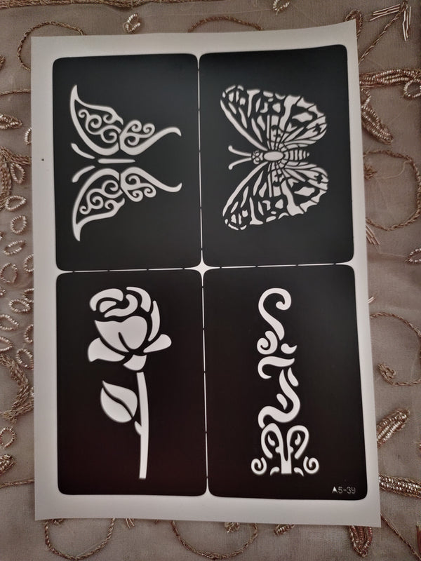 DIY Henna Tattoos Stencil